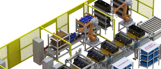 10PPM ηλεκτρικό αυτοκινήτων μπαταριών γραμμών παραγωγής PLC αυτόματο εκκινητών λίθιου λίθιου μπαταριών παραγωγής produ μπαταριών λίθιου ιονικό