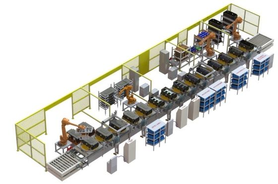 PLC αυτόματη εκκινητών γραμμή παραγωγής μπαταριών αυτοκινήτων λίθιου 10PPM ηλεκτρική
