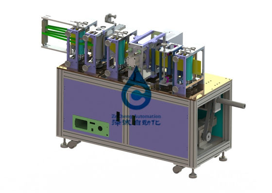 6KW αυτόματος έλεγχος PLC γραμμών παραγωγής μπαταριών που διπλώνει τη μηχανή μασκών