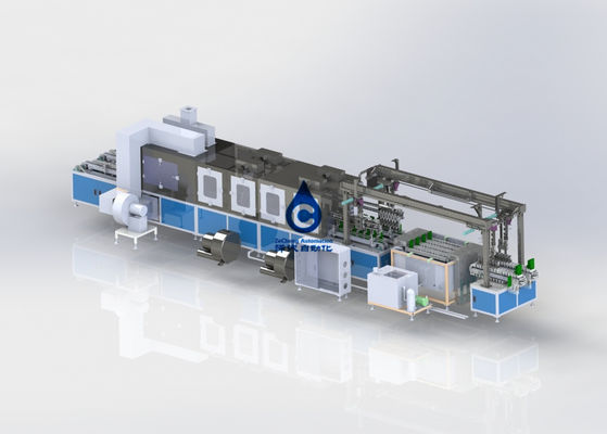 12PPM μπαταρία υπερηχητικό καθαρότερο SMC δύναμης γραμμών παραγωγής 380V μπαταριών λίθιου